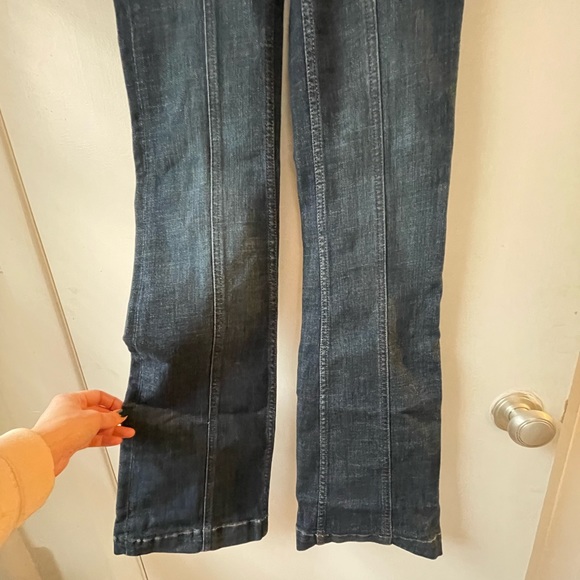Anthropologie pilcro and the letterpress high rise trouser bootcut 25 dark wash - Picture 4 of 9